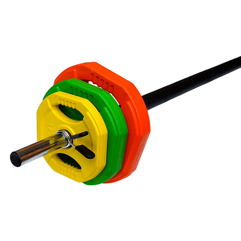 20kg Standard Rubber Coloured Barbell Does not apply