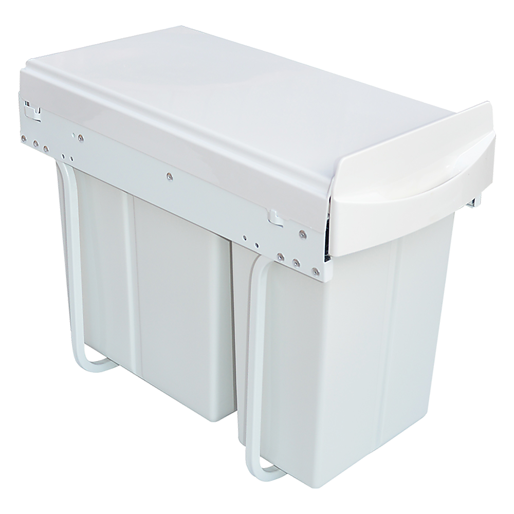 Pull Out Bin Kitchen Double Dual Slide Garbage Rubbish Waste 10L+20L Does not apply