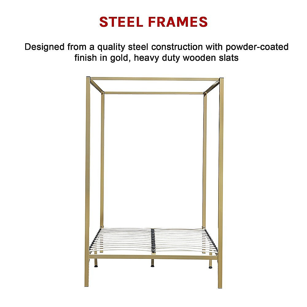 4 Four Poster Double Bed Frame Does not apply