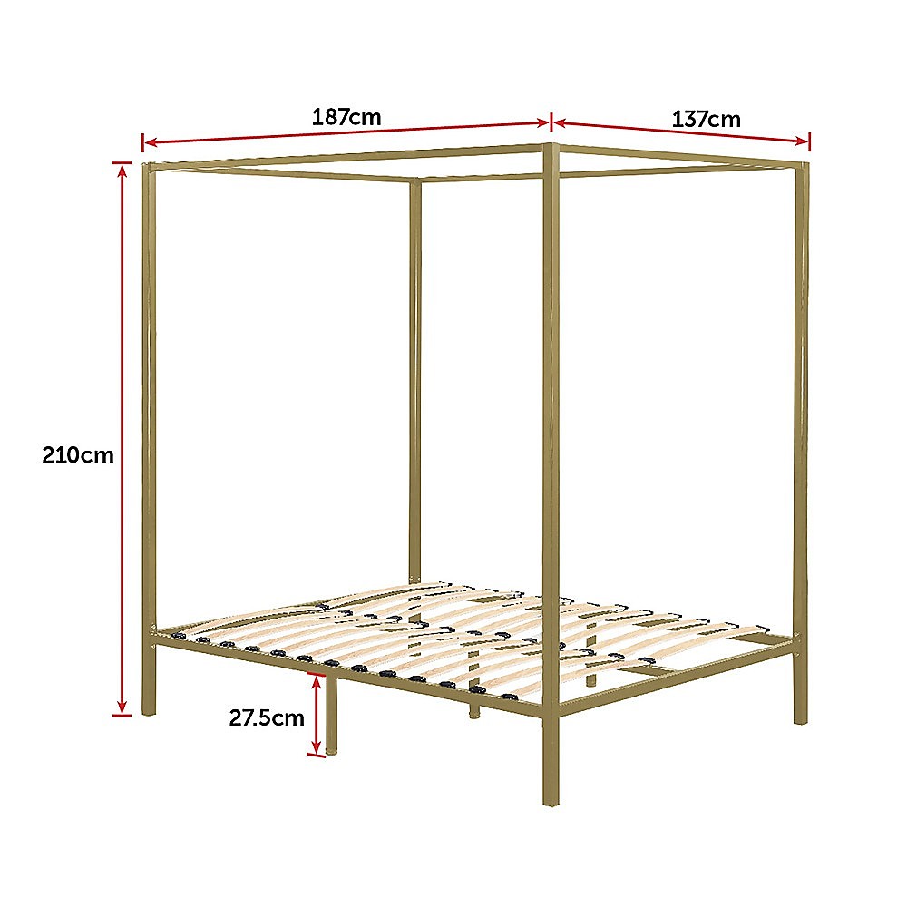 4 Four Poster Double Bed Frame Does not apply
