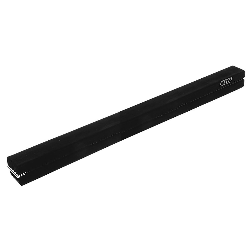 2.4m (8FT) Gymnastics Folding Balance Beam Black Synthetic Suede Does not apply