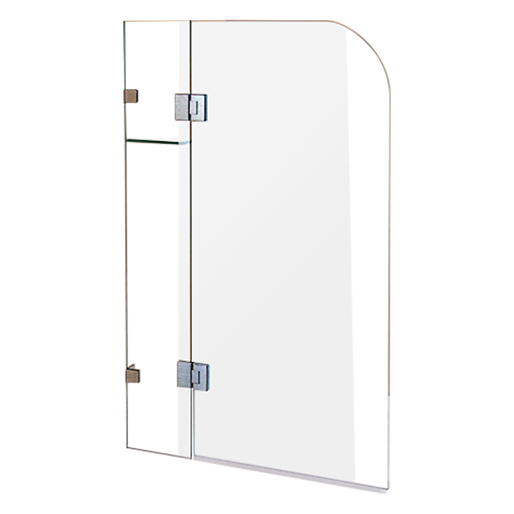 1200 x 1450mm Frameless Bath Panel 10mm Glass Shower Screen By Della Francesca Della Francesca