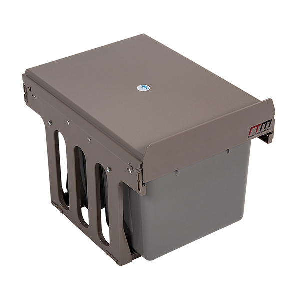 2x 15L Pull Out Trash Bin Dual Kitchen Garbage Waste Basket Cabinet Bin Does not apply