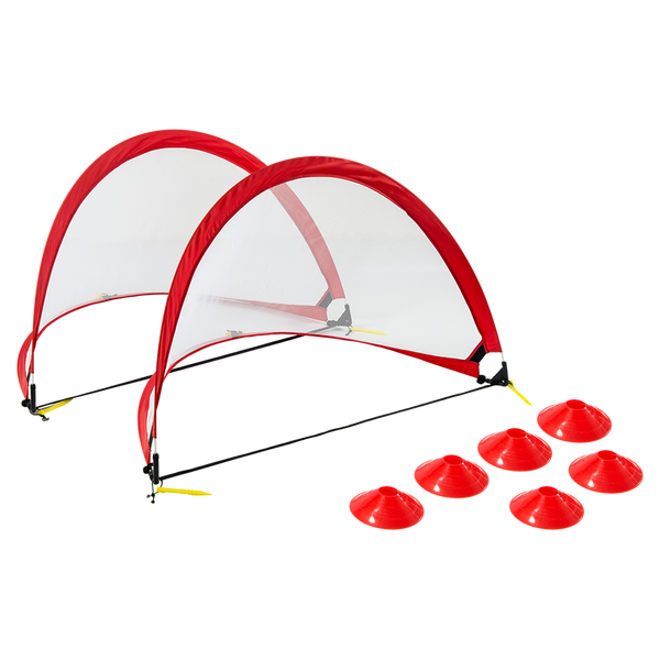 Portable Kids Soccer Goals Set – 2 Pop Up Soccer Goals, Cones, Goal Carry Bag Does not apply