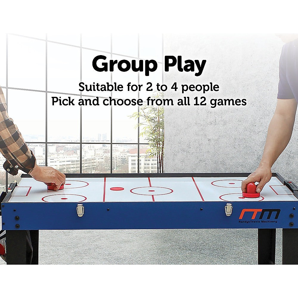 4FT 12-in-1 Combo Games Tables Foosball Soccer Basketball Hockey Pool Table Tennis Does not apply