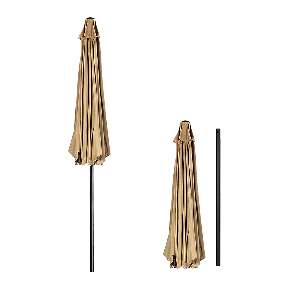 9FT Patio Umbrella Outdoor Garden Table Umbrella with 8 Sturdy Ribs Does not apply
