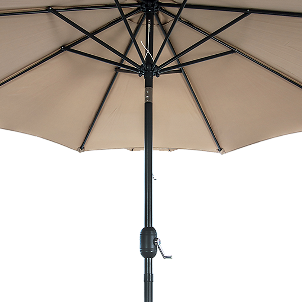 9FT Patio Umbrella Outdoor Garden Table Umbrella with 8 Sturdy Ribs Does not apply