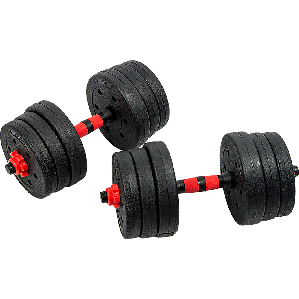 20kg Adjustable Rubber Dumbbell Set Barbell Home GYM Exercise Weights Does not apply