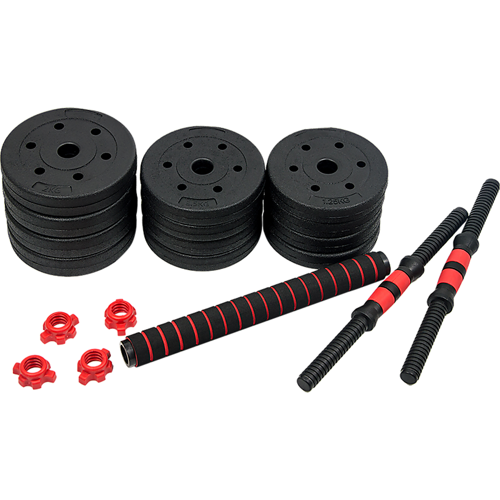 20kg Adjustable Rubber Dumbbell Set Barbell Home GYM Exercise Weights Does not apply