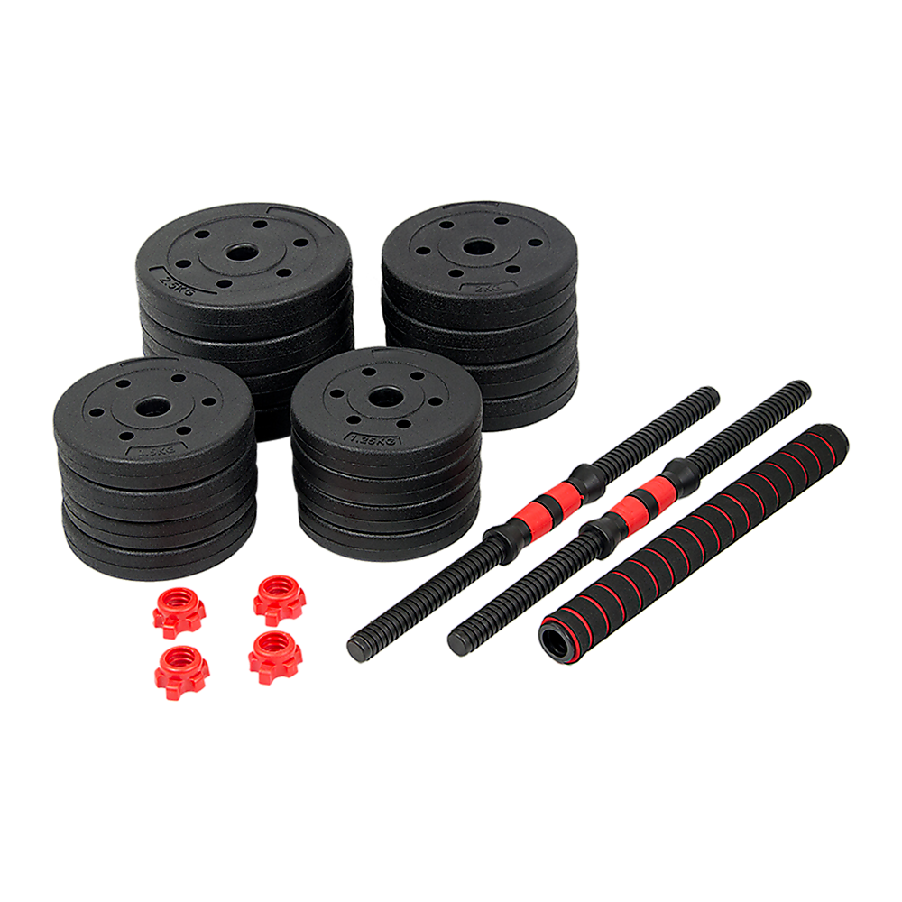 30kg Adjustable Rubber Dumbbell Set Barbell Home GYM Exercise Weights Does not apply