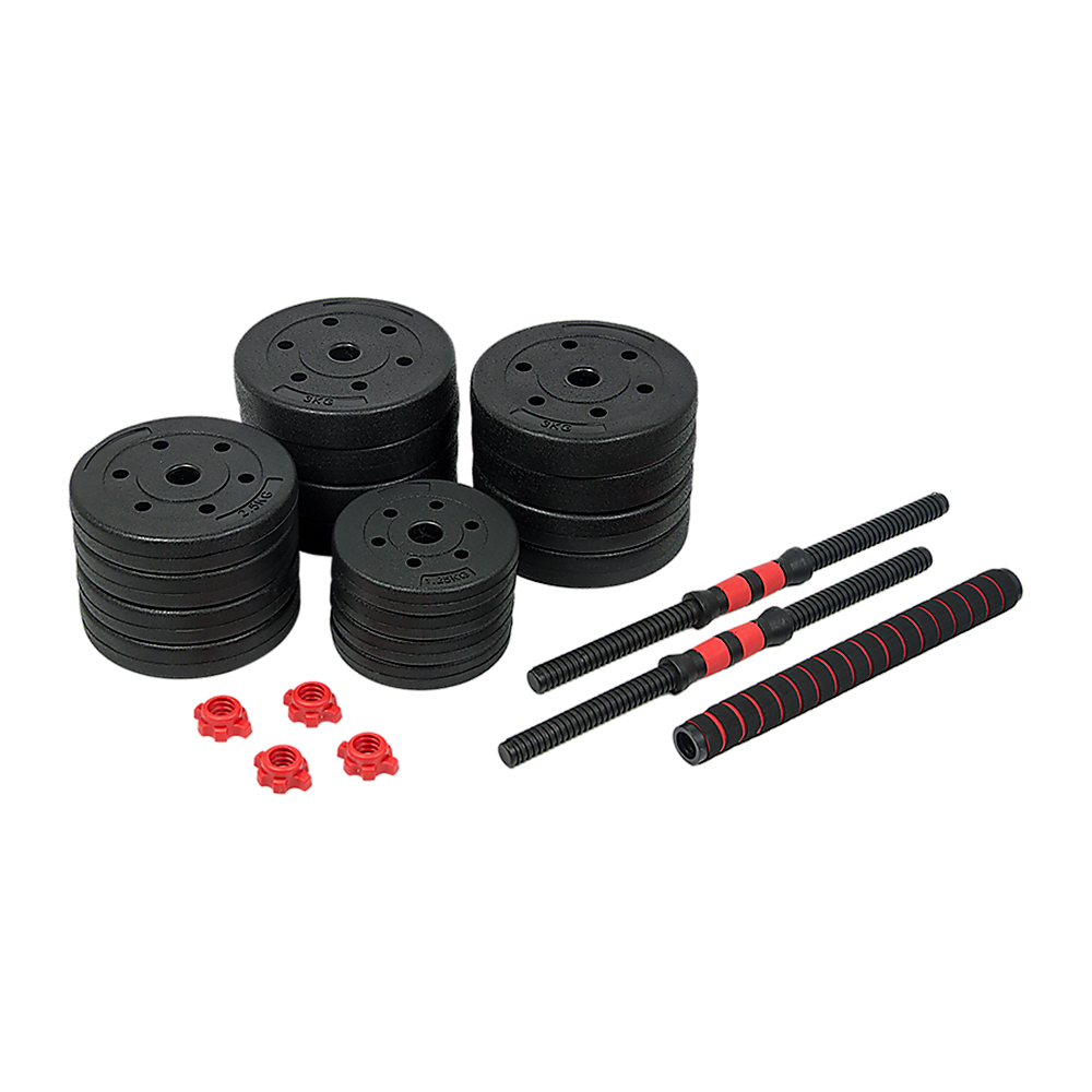 40kg Adjustable Rubber Dumbbell Set Barbell Home GYM Exercise Weights Does not apply
