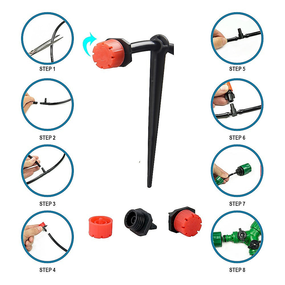 50M Hose Garden Irrigation System Plant Watering DIY Micro Drip Kits Does not apply