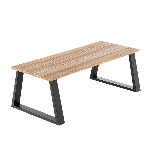 Trapezium-Shaped Table Bench Desk Legs Retro Industrial Design Fully Welded - Black Della Francesca