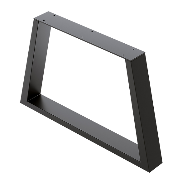 Trapezium-Shaped Table Bench Desk Legs Retro Industrial Design Fully Welded - Black Della Francesca