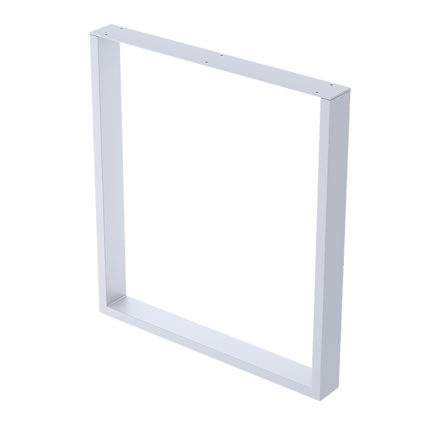 Square-Shaped Table Bench Desk Legs Retro Industrial Design Fully Welded - White Della Francesca