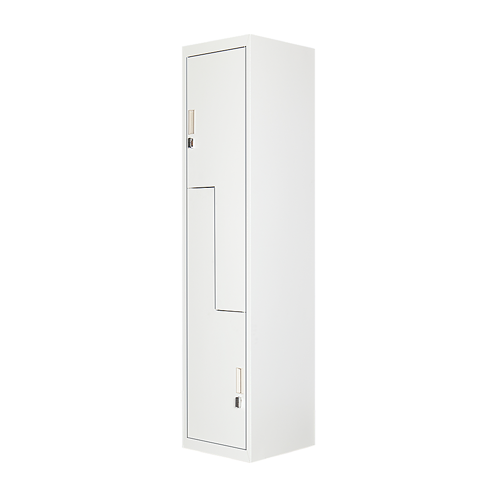Grey Two-Door L-shaped Office Gym Shed Storage Lockers Does not apply