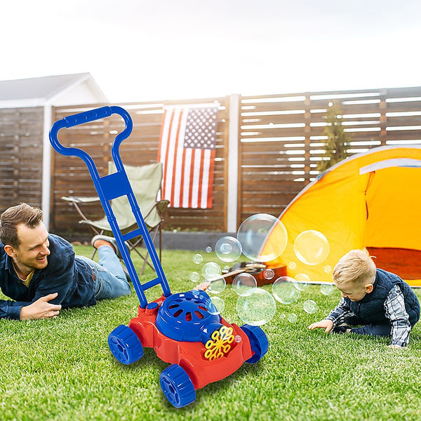 Kids Bubble Lawnmower Bubbles Machine Blower Outdoor Garden Party Toddler Toy Does not apply