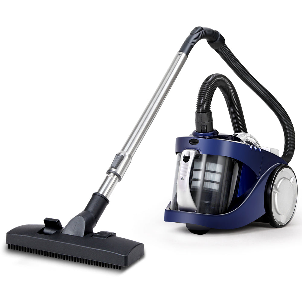 Devanti Vacuum Cleaner Bagless Cyclone Cyclonic Vac Home Office Car 2200W Blue freeshipping - Awezingly