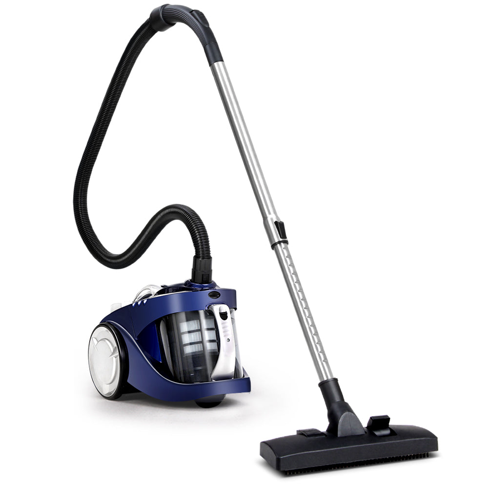 Devanti Vacuum Cleaner Bagless Cyclone Cyclonic Vac Home Office Car 2200W Blue freeshipping - Awezingly