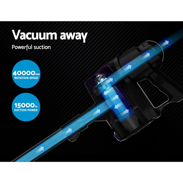 Devanti Corded Handheld Bagless Vacuum Cleaner - Purple and Silver freeshipping - Awezingly