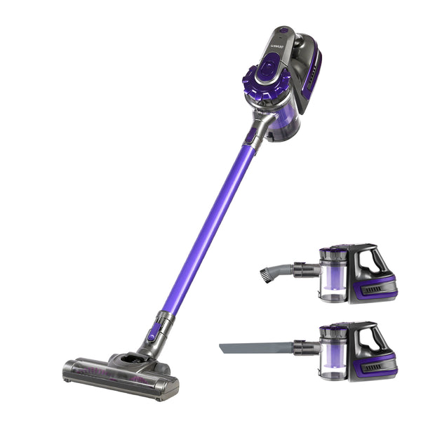 Devanti 150 Cordless Handheld Stick Vacuum Cleaner 2 Speed   Purple And Grey freeshipping - Awezingly