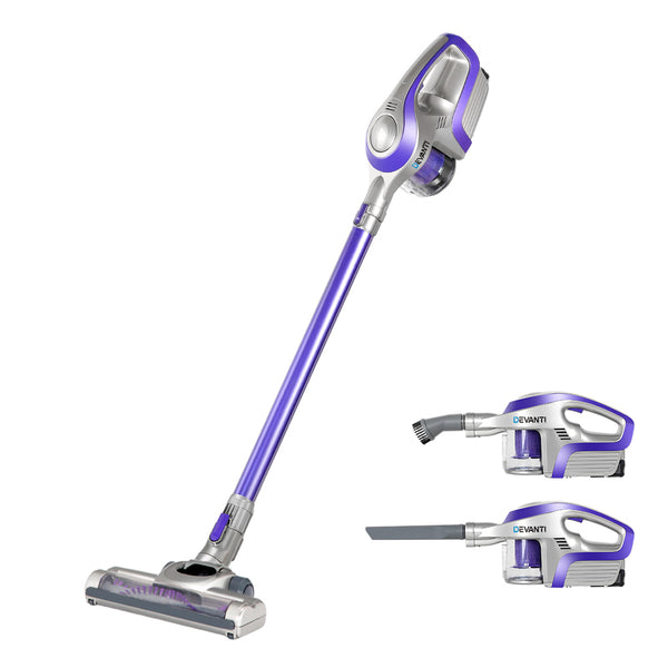 Devanti Cordless Stick Vacuum Cleaner - Purple & Grey freeshipping - Awezingly