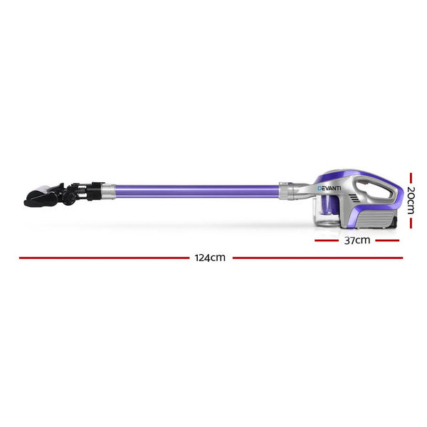 Devanti Cordless 150W Handstick Vacuum Cleaner - Purple and Grey freeshipping - Awezingly