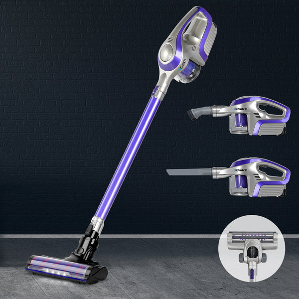 Devanti Cordless 150W Handstick Vacuum Cleaner - Purple and Grey freeshipping - Awezingly