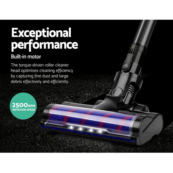 Devanti Cordless Handstick Vacuum Cleaner Head- Black freeshipping - Awezingly