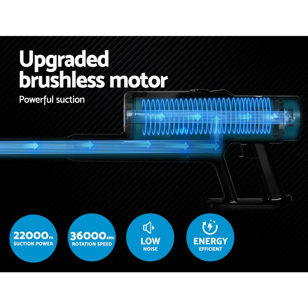 Devanti Handheld Vacuum Cleaner Brushless Cordless Bagless Stick Vacuums 350W Devanti