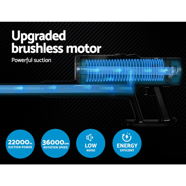 Devanti Handheld Vacuum Cleaner Brushless Cordless Bagless Stick Vacuums 350W Devanti