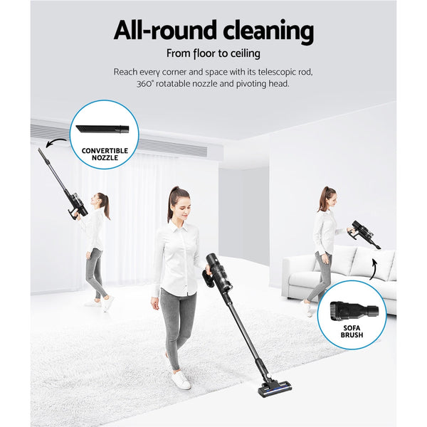 Devanti Handheld Vacuum Cleaner Brushless Cordless Bagless Stick Vacuums 350W Devanti