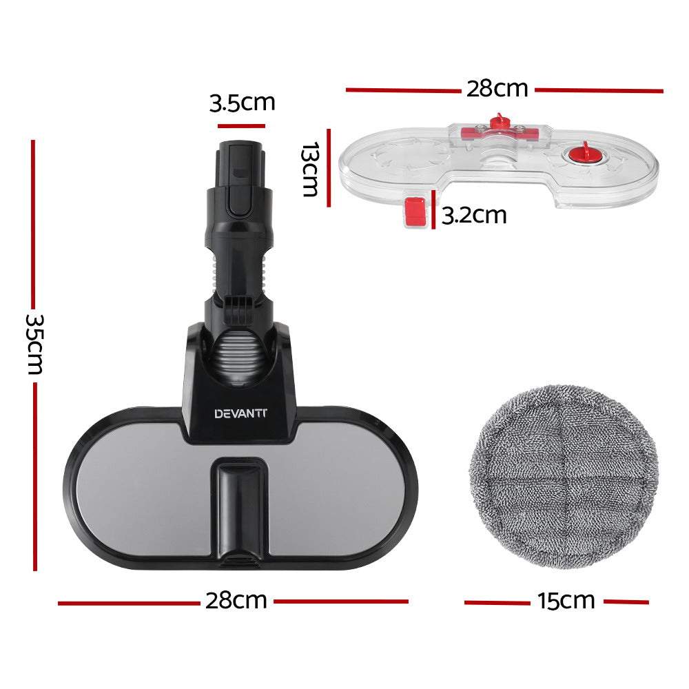 Devanti Electric Handheld Vacuum Cleaner Mop Head Wet Dry For 350W Vacuums Devanti