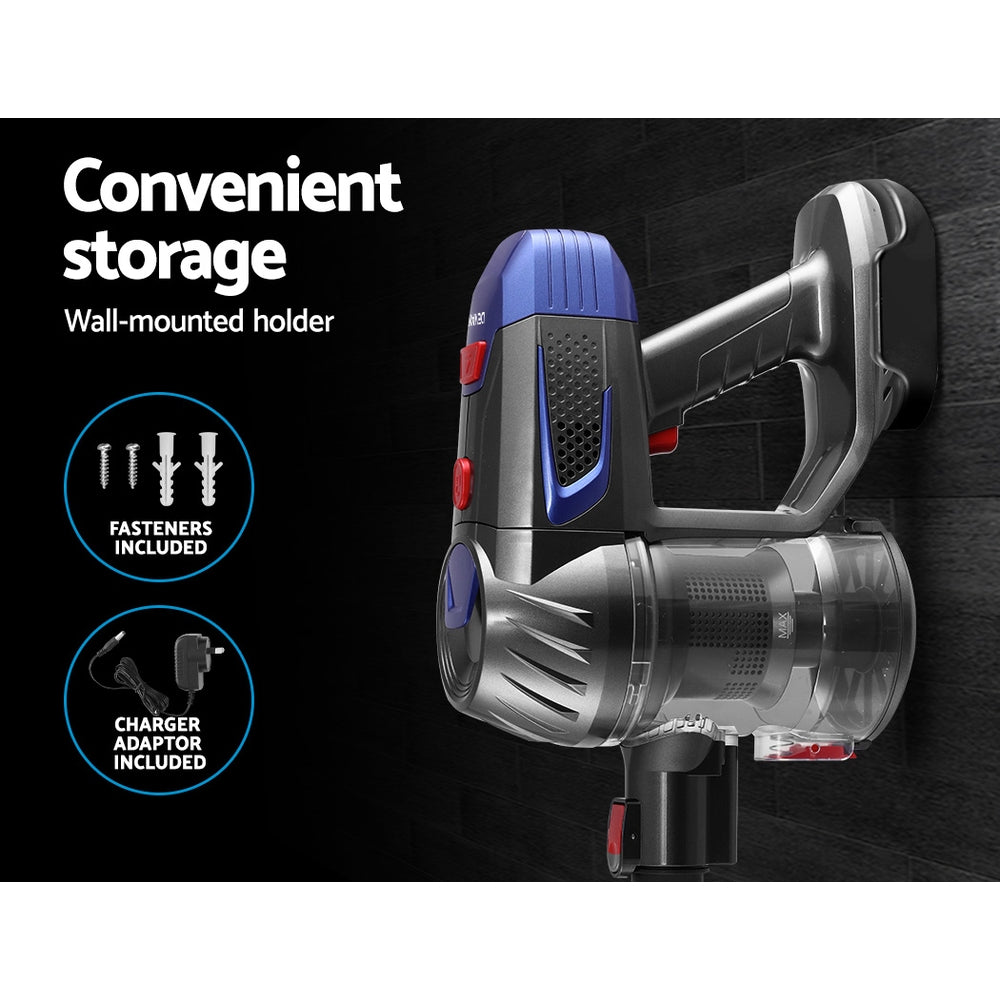 Devanti Handheld Vacuum Cleaner Cordless Stick Handstick Vac Bagless 2-Speed Headlight Red freeshipping - Awezingly