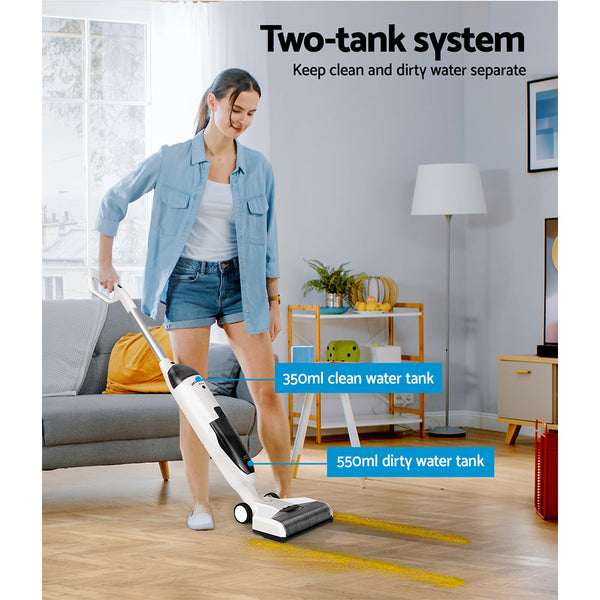 Devanti Handheld Wet Dry Vacuum Cleaner Mop Brushless Vacuums HEPA Filter 250W Devanti