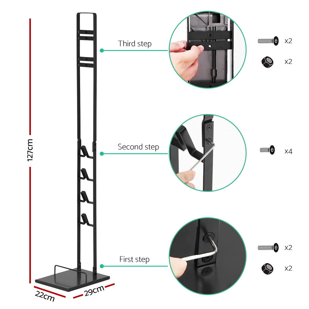 Artiss Freestanding Vacuum Stand Rack For Dyson Handheld Cleaner V6 V7 V8 V10 V11 Black Artiss