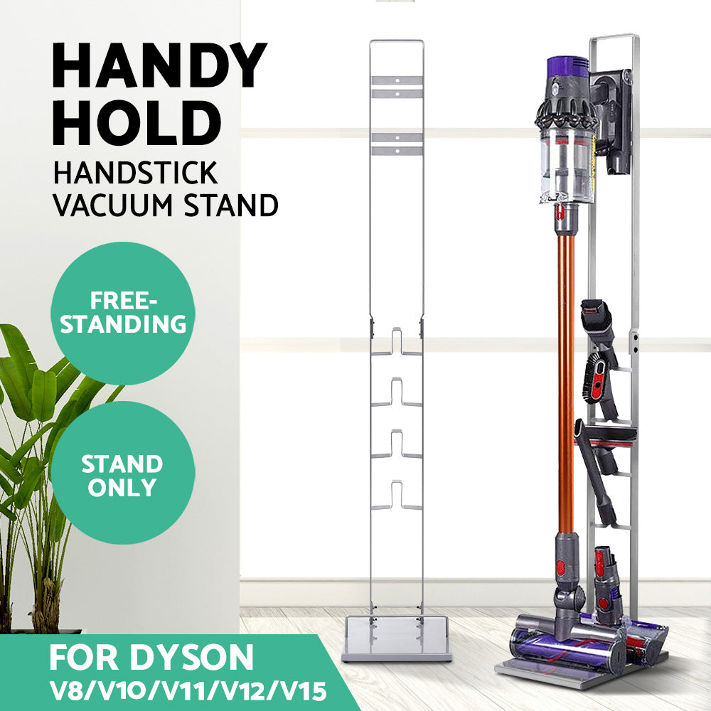 Artiss Freestanding Vacuum Stand Rack For Dyson Handheld Cleaner V6 V7 V8 V10 V11 Silver Artiss