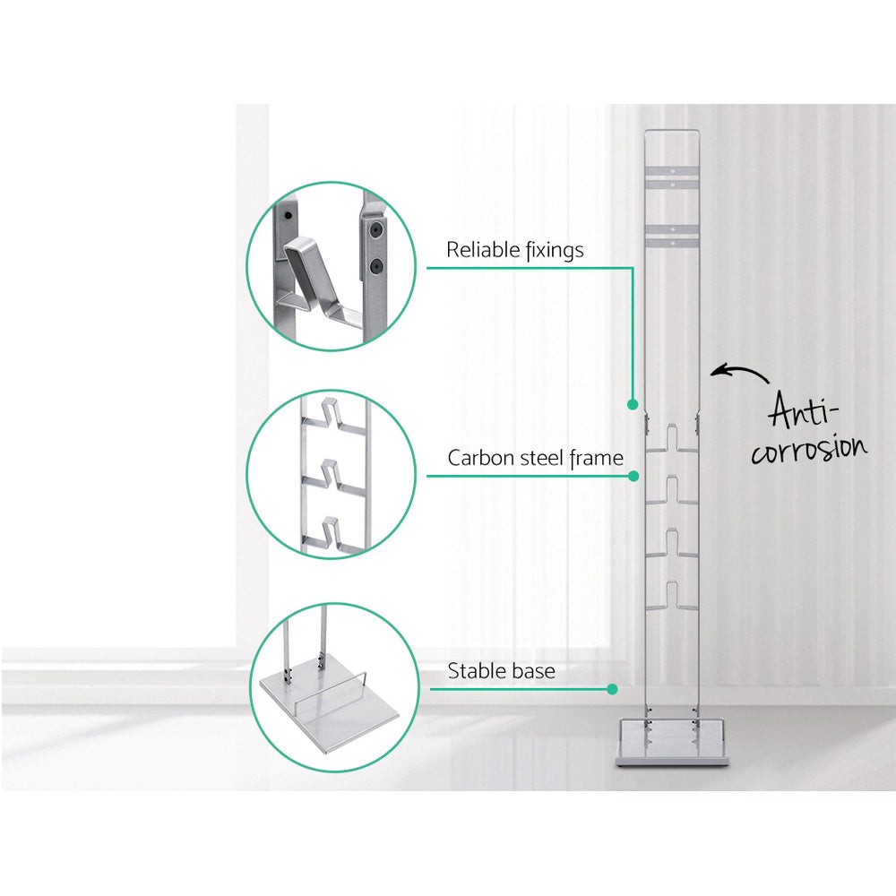 Artiss Freestanding Vacuum Stand Rack For Dyson Handheld Cleaner V6 V7 V8 V10 V11 Silver Artiss