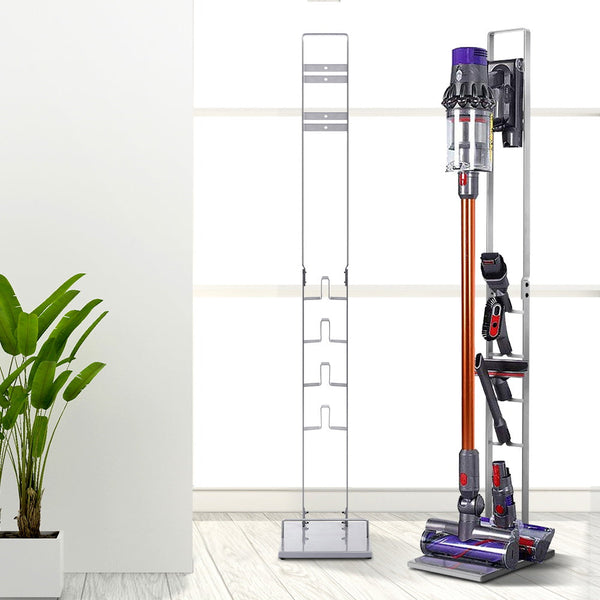 Artiss Freestanding Vacuum Stand Rack For Dyson Handheld Cleaner V6 V7 V8 V10 V11 Silver Artiss