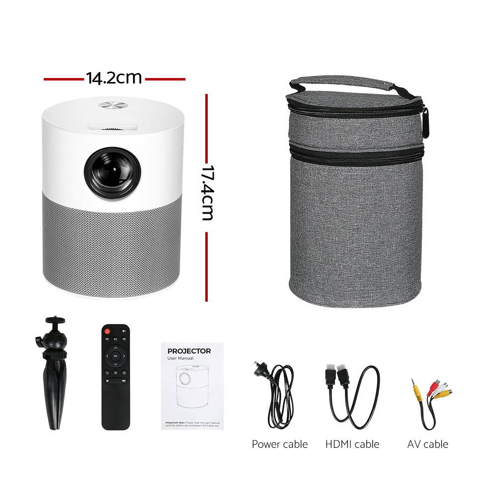Devanti Portable Wifi Video Projector 1080P Home Theater Screen Cast HDMI Devanti