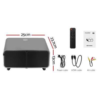 Devanti 2.4G/5G Wifi Video Projector 4K 1080P Home Cinema Screen Cast HDMI