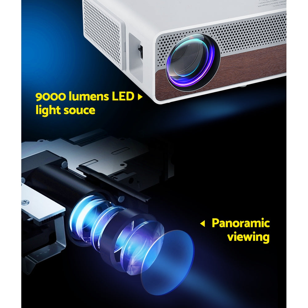 Devanti Wifi Video Projector 4K 1080P Portable Home Cinema HDMI Screen Cast Devanti