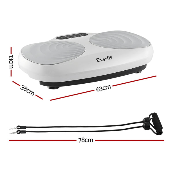 Everfit Vibration Machine Vertical Rhythm Platform Resistance Rope Home Workout Everfit