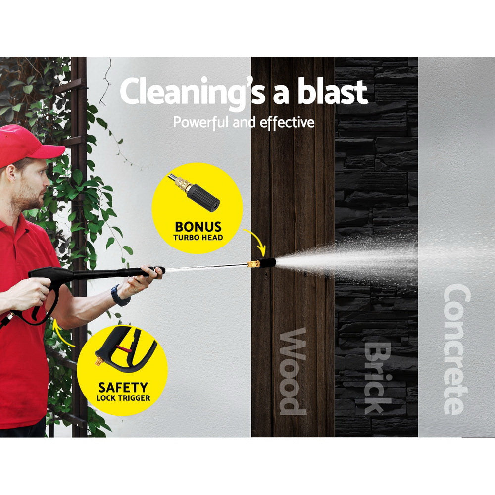 Giantz 4800PSI 20M Petrol High Pressure Cleaner Washer Water Jet Hose Gurney Giantz