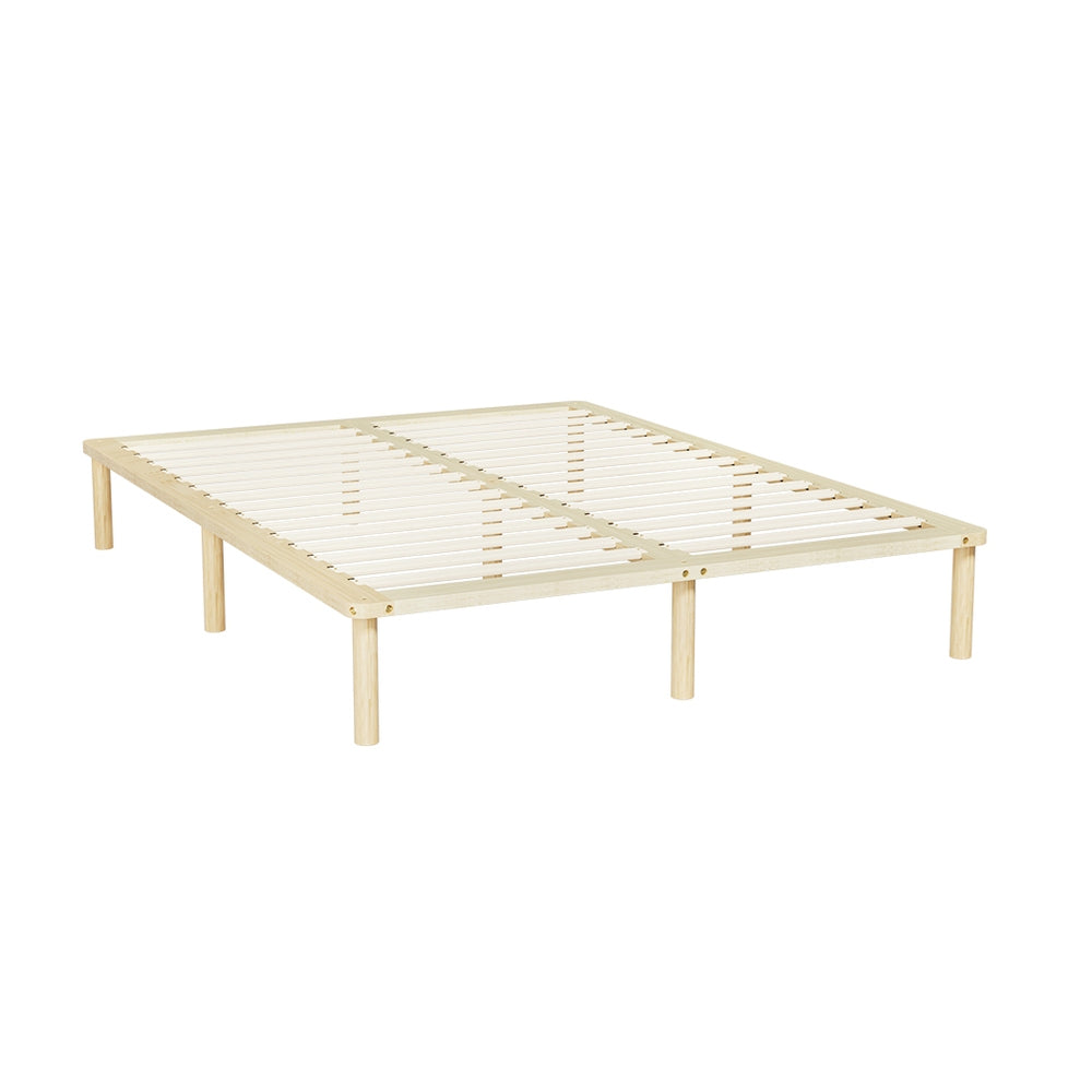 Artiss Bed Frame Double Size Wooden Base Mattress Platform Timber Pine AMBA Artiss