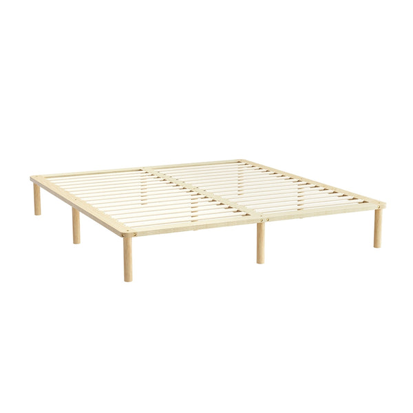 Artiss Bed Frame King Size Wooden Base Mattress Platform Timber Pine AMBA Artiss