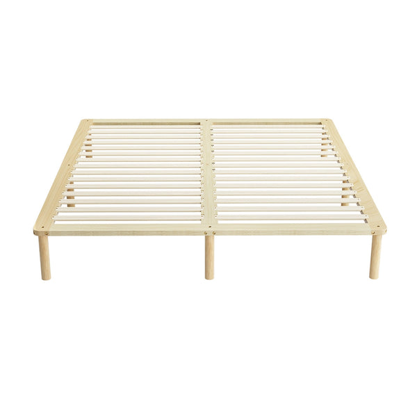 Artiss Bed Frame King Size Wooden Base Mattress Platform Timber Pine AMBA Artiss