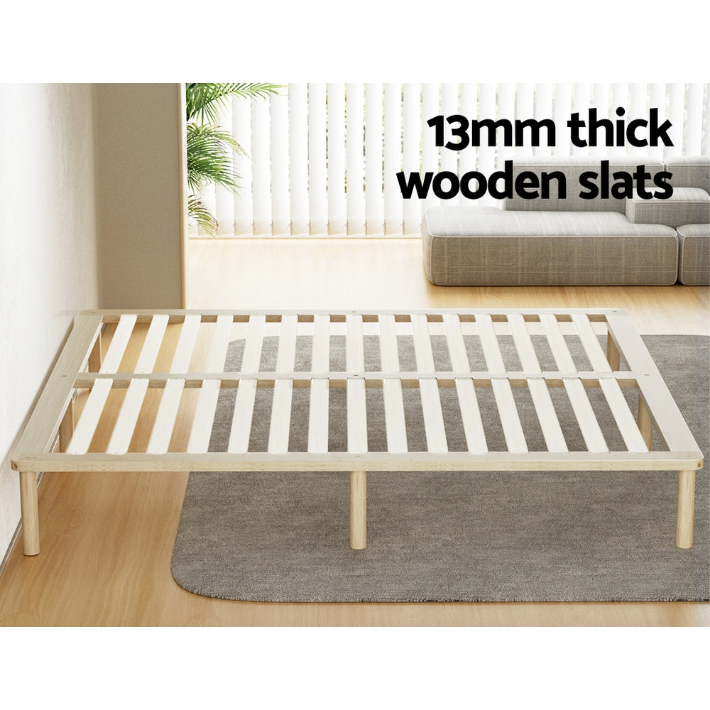 Artiss Bed Frame King Size Wooden Base Mattress Platform Timber Pine AMBA Artiss