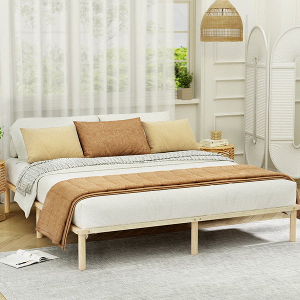 Artiss Bed Frame King Size Wooden Base Mattress Platform Timber Pine AMBA Artiss
