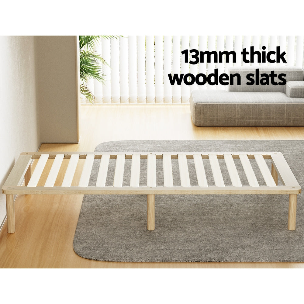 Artiss Bed Frame Single Size Wooden Base Mattress Platform Timber Pine AMBA Artiss